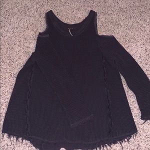 Free people cold shoulder sweater